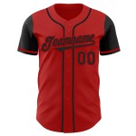 Maillot de baseball personnalisé Two Black Authentic Red Maillot de baseball personnalisé Two Black Authentic Red