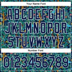 Maillot de baseball 3D Hawaii Tropical authentique bleu marine et blanc, motif Jungle Bird Maillot de baseball 3D Hawaii Tropical authentique bleu marine et blanc, motif Jungle Bird