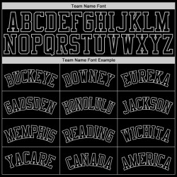 Maillot de baseball 3D authentique et personnalisé Monster noir et gris Maillot de baseball 3D authentique et personnalisé Monster noir et gris