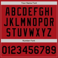 Maillot de baseball personnalisé Two Black Authentic Red Maillot de baseball personnalisé Two Black Authentic Red