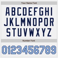 Maillot de baseball bleu marine et blanc authentique de couleur claire, deux modèles personnalisés Maillot de baseball bleu marine et blanc authentique de couleur claire, deux modèles personnalisés