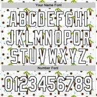 Maillot de baseball 3D Arbre Noir Blanc Hawaï Tropical Authentique Personnalisé Palm Maillot de baseball 3D Arbre Noir Blanc Hawaï Tropical Authentique Personnalisé Palm