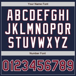 Maillot de baseball authentique bicolore bleu marine, cramoisi et blanc Maillot de baseball authentique bicolore bleu marine, cramoisi et blanc