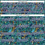 Maillot de baseball 3D Hawaii Tropical authentique bleu marine et blanc, motif Jungle Bird Maillot de baseball 3D Hawaii Tropical authentique bleu marine et blanc, motif Jungle Bird
