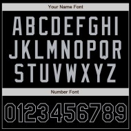 Maillot de baseball gris authentique personnalisé noir Maillot de baseball gris authentique personnalisé noir