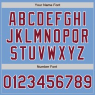 Maillot de baseball léger personnalisé, cramoisi-blanc, bleu authentique Maillot de baseball léger personnalisé, cramoisi-blanc, bleu authentique