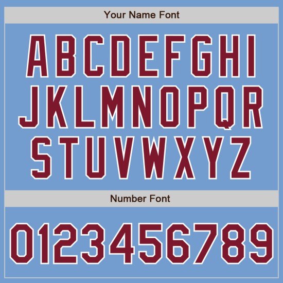 Maillot de baseball léger personnalisé, cramoisi-blanc, bleu authentique Maillot de baseball léger personnalisé, cramoisi-blanc, bleu authentique