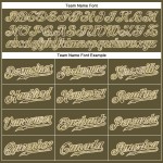 Au maillot de baseball Olive Cream Custom Camo-City Authentic Service Salute Au maillot de baseball Olive Cream Custom Camo-City Authentic Service Salute
