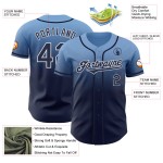 Maillot de baseball authentique délavé, léger et tendance, bleu marine et blanc, personnalisé Maillot de baseball authentique délavé, léger et tendance, bleu marine et blanc, personnalisé