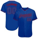 Maillot de baseball authentique personnalisé Royal Royal-Red Maillot de baseball authentique personnalisé Royal Royal-Red