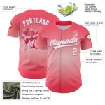 Coeur personnalisé moyen Saint-Valentin 3D rose blanc-lumière Jersey Baseball Day Authentic Love Pink Coeur personnalisé moyen Saint-Valentin 3D rose blanc-lumière Jersey Baseball Day Authentic Love Pink