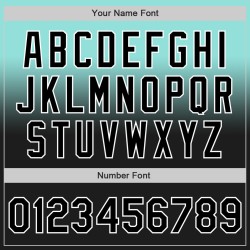 Maillot de baseball personnalisé authentique noir-blanc dégradé bleu mode glace Maillot de baseball personnalisé authentique noir-blanc dégradé bleu mode glace