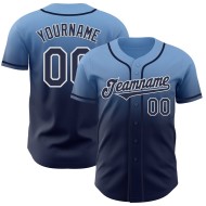 Maillot de baseball authentique délavé, léger et tendance, bleu marine et blanc, personnalisé