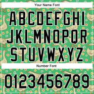 Maillot de baseball 3D Meadow Geese authentique vert Emi noir-blanc personnalisé Maillot de baseball 3D Meadow Geese authentique vert Emi noir-blanc personnalisé