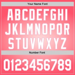 Coeur personnalisé moyen Saint-Valentin 3D rose blanc-lumière Jersey Baseball Day Authentic Love Pink Coeur personnalisé moyen Saint-Valentin 3D rose blanc-lumière Jersey Baseball Day Authentic Love Pink