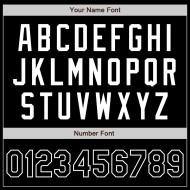 Maillot de baseball personnalisé blanc authentique noir Maillot de baseball personnalisé blanc authentique noir