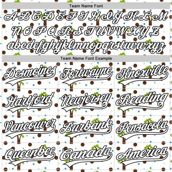 Maillot de baseball 3D Arbre Noir Blanc Hawaï Tropical Authentique Personnalisé Palm Maillot de baseball 3D Arbre Noir Blanc Hawaï Tropical Authentique Personnalisé Palm