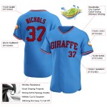 Maillot de baseball authentique rouge et bleu marine personnalisé Maillot de baseball authentique rouge et bleu marine personnalisé