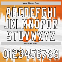 Ruban 3D personnalisé et authentique pour le cancer du rein, orange et noir, style baseball, blanc Ruban 3D personnalisé et authentique pour le cancer du rein, orange et noir, style baseball, blanc