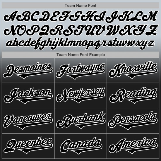 Maillot de baseball argenté authentique, personnalisé, noir et blanc Maillot de baseball argenté authentique, personnalisé, noir et blanc