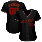 Maillot de baseball rouge et ancien personnalisé, authentique, doré et noir Maillot de baseball rouge et ancien personnalisé, authentique, doré et noir